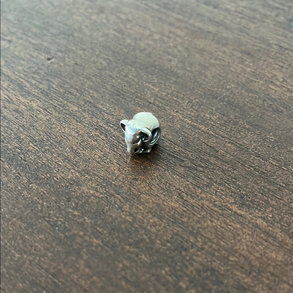 Silver Elephant Charm